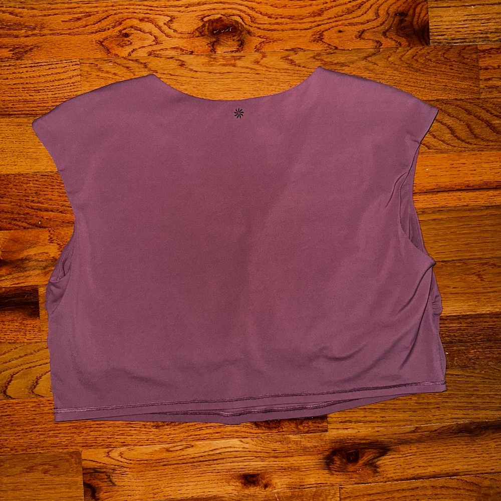 Athleta Women's Cropped Tee T-shirt Court Vita Free - Picture 3 of 3